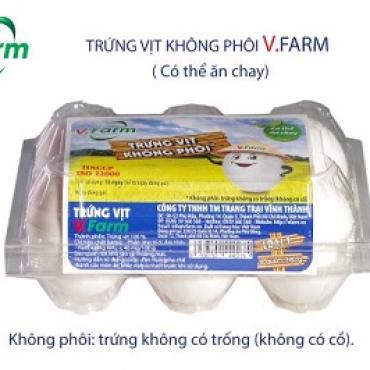 Trứng Vịt Không Phôi V.FARM (HỘP 6 )