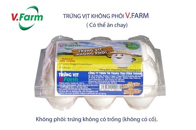 Trứng Vịt Không Phôi V.FARM (HỘP 6 )